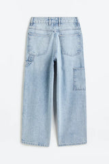 H&M Baggy Fit Jeans - Light denim blue - Kids