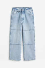 H&M Baggy Fit Jeans - Light denim blue - Kids