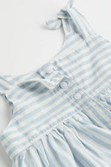 H&M 2-piece Cotton Set - Light blue/striped - Kids