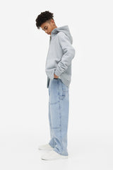 H&M Baggy Fit Jeans - Light denim blue - Kids