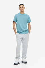 H&M Regular Fit Crew-neck T-shirt - Turquoise