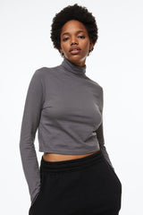 H&M Turtleneck Top - Dark gray