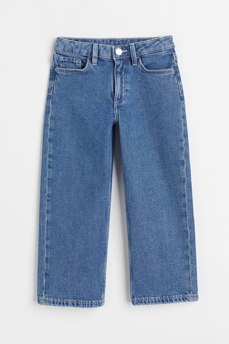 H&M Wide Leg Jeans - Denim blue - Kids