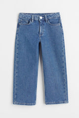 H&M Wide Leg Jeans - Denim blue - Kids