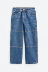 H&M Baggy Fit Jeans - Denim blue - Kids