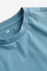 H&M Regular Fit Crew-neck T-shirt - Turquoise