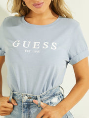 GUESS Eco Cuffed Logo Tee