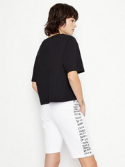 ARMANI EXCHANGE Cropped Cotton T Shirt