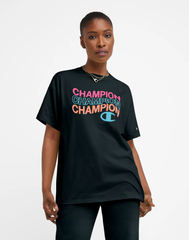 CHAMPION T-Shirt, Wave Script Logo