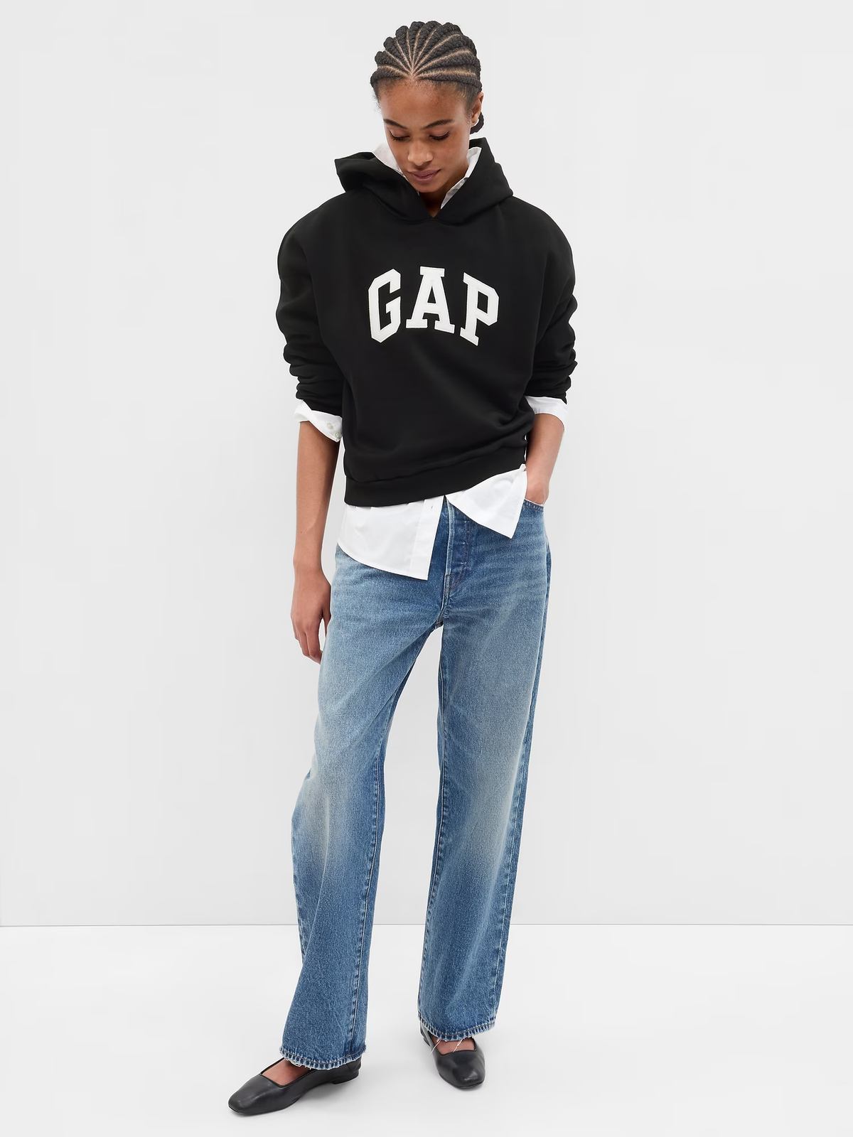 GAP Arch Logo Hi-Low Hoodie