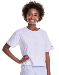 CHAMPION Big Girls' Short Sleeve Boxy Tee