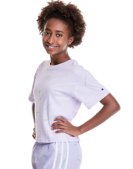 CHAMPION Big Girls' Short Sleeve Boxy Tee