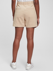 GAP High Rise Pleated Khaki Shorts with Washwell