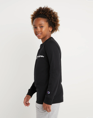 CHAMPION Big Kids' Long-Sleeve Tee, Classic Script