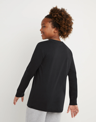 CHAMPION Big Kids' Long-Sleeve Tee, Classic Script