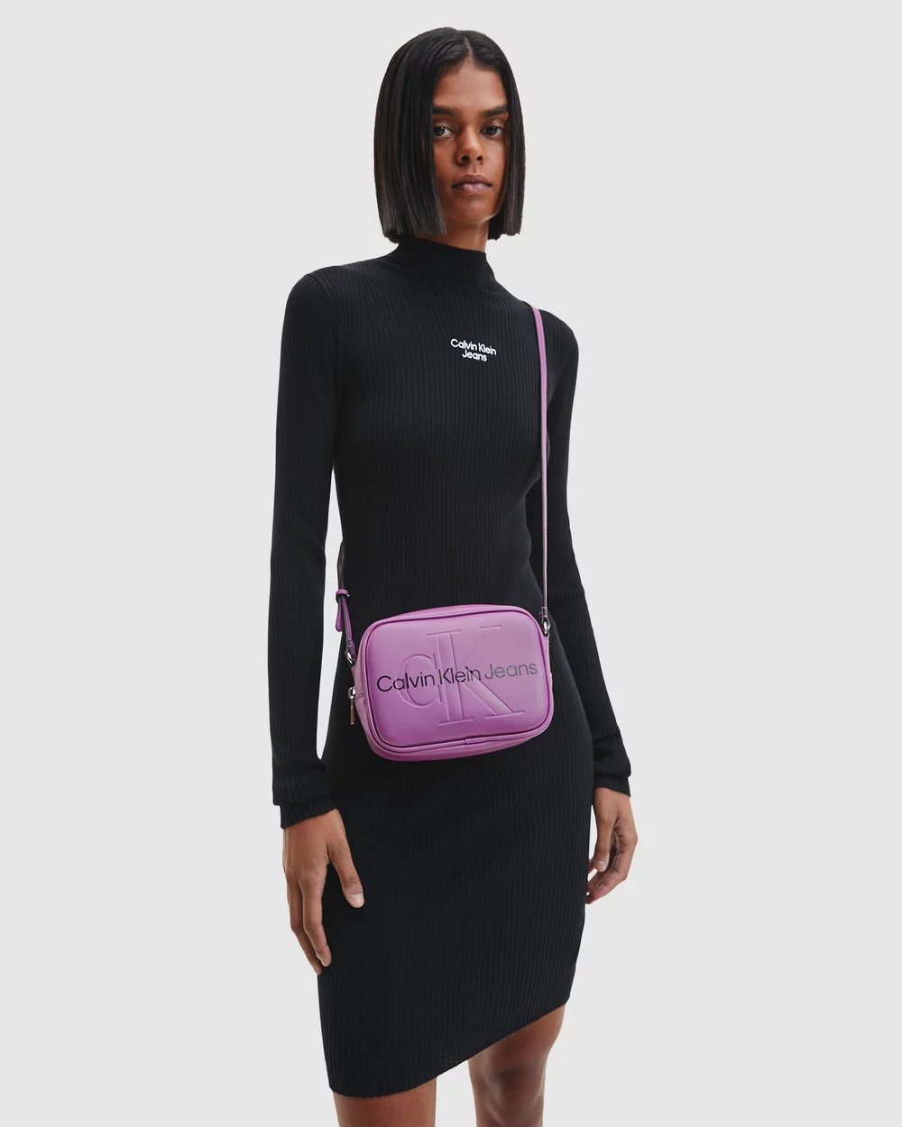 CALVIN KLEIN Slim Rib-Knit Jumper Dress