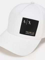 ARMANI EXCHANGE Organic cotton baseball hat