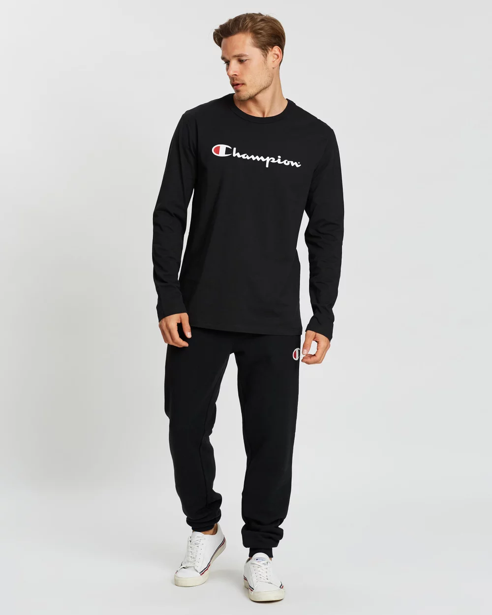 CHAMPION Waffle Long-Sleeve Tee