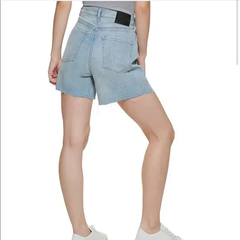 DKNY Jeans Kent High Rise Frayed Hem Short