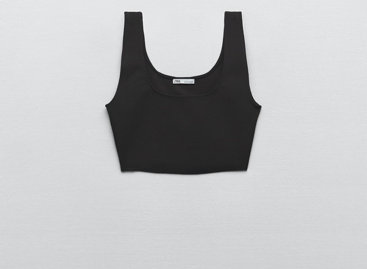 ZARA Sculpt Crop Top