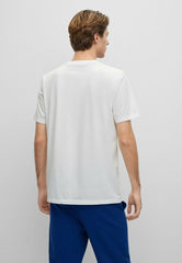 HUGO BOSS Cotton jersey t-shirt with logo artwork