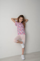 GUESS Ruffle Sleeve Tee and Leggings Set