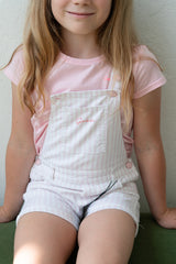 GUESS Striped Denim Shortalls