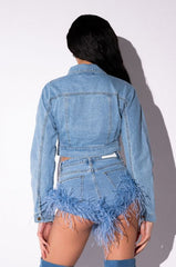 AKIRA CROP JEAN JACKET