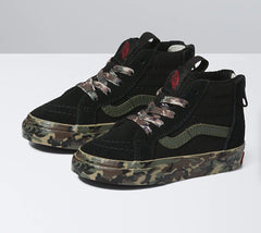 VANS Toddler Camo Sidewall Sk8-hi Zip Shoe