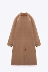 ZARA Long Pocket Coat - Champagne