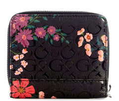 GUESS Abree Small Zip-Around Wallet Floral multi