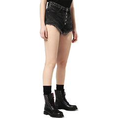 DIESEL Womens Denim Shorts Black