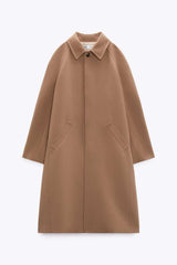 ZARA Long Pocket Coat - Champagne