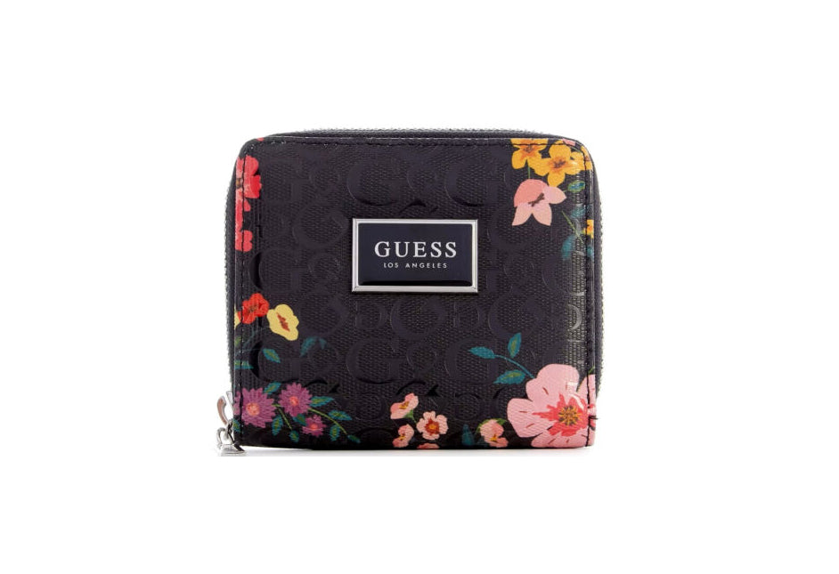 GUESS Abree Small Zip-Around Wallet Floral multi