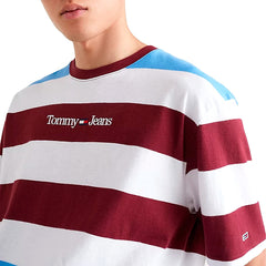 TOMMY HILFIGER Skater Fit Serif Stripe Logo T-shirt