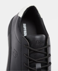 SUPERDRY Women’s - Vegan Court Tennis Trainers in Black