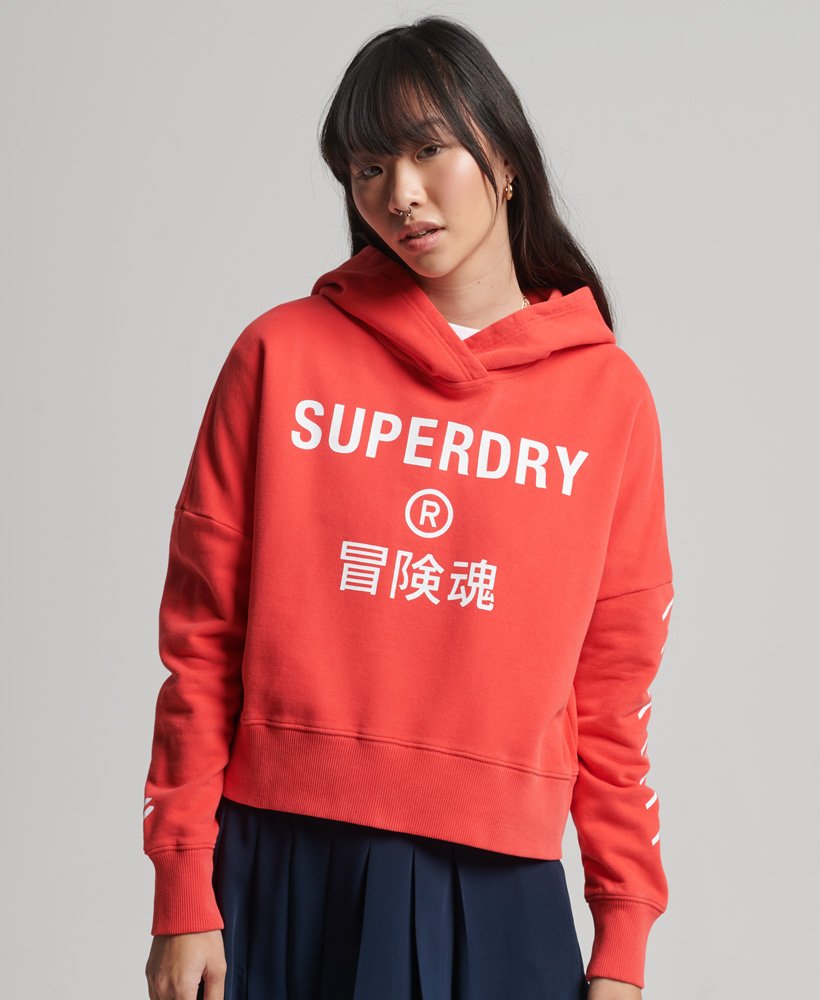 SUPERDRY Sport Crop Box Hoodie