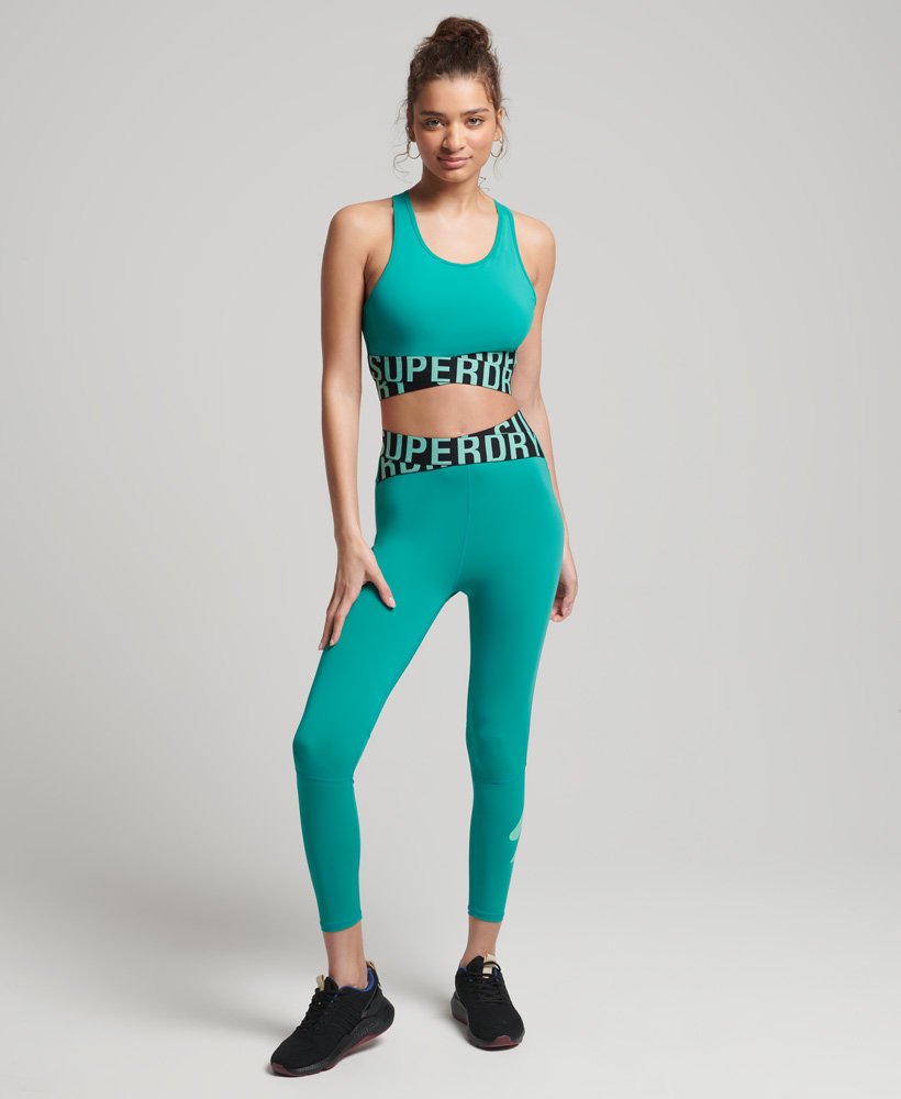 SUPERDRY Training Cross 7/8 Leggings & Bra Set