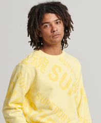 SUPERDRY Core Logo All Over Print Crew Sweatshirt