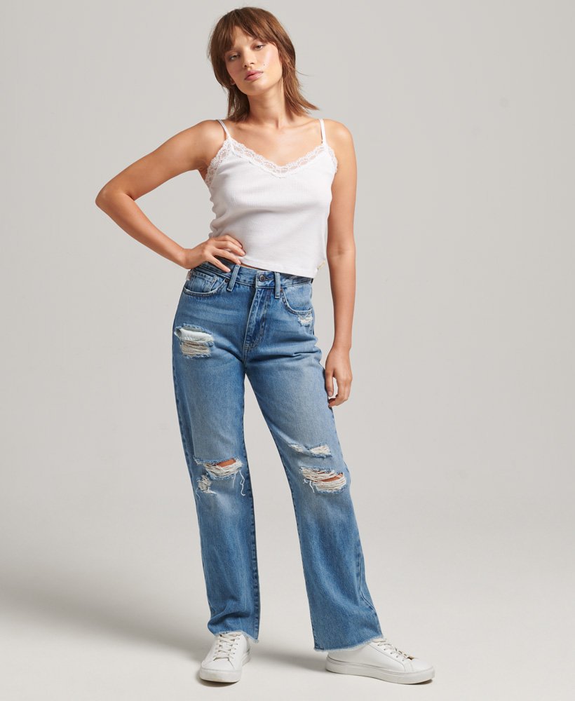 SUPERDRY High Rise Straight Jeans