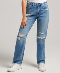 SUPERDRY High Rise Straight Jeans