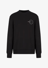 ARMANI EXCHANGE Organic cotton blend crew neck sweatshirt