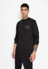 ARMANI EXCHANGE Organic cotton blend crew neck sweatshirt