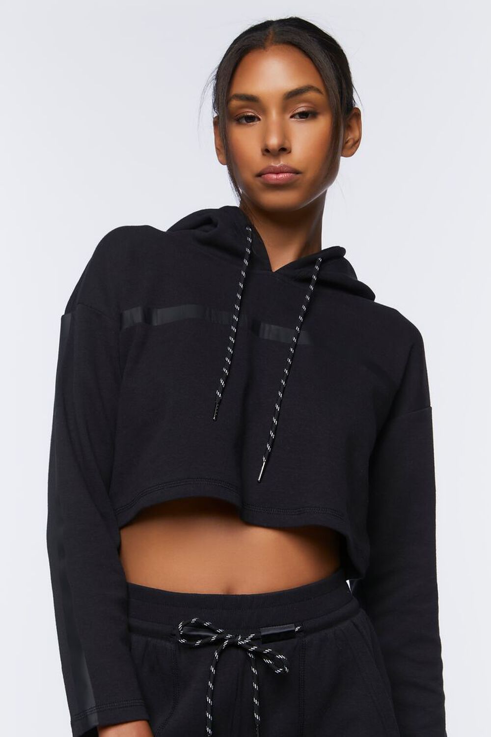 FOREVER21 Active Cropped Hoodie