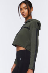 FOREVER21 Active Cropped Hoodie