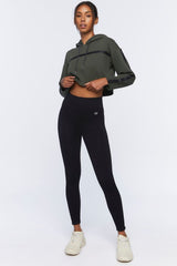 FOREVER21 Active Cropped Hoodie