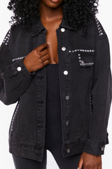 FOREVER21 Studded Trucker Jacket