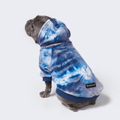 SPARK PAWS Velvet Dog Hoodie - Sapphire Blue