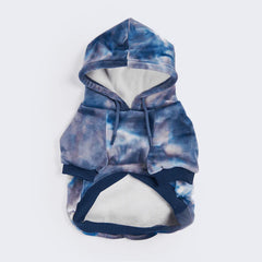 SPARK PAWS Velvet Dog Hoodie - Sapphire Blue