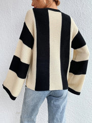 SHEIN Unity Two Tone Drop Shoulder Sweater